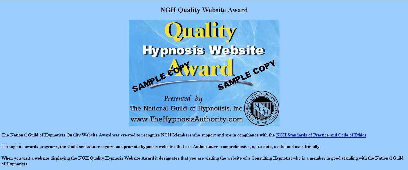 Web Site Quality Award Info